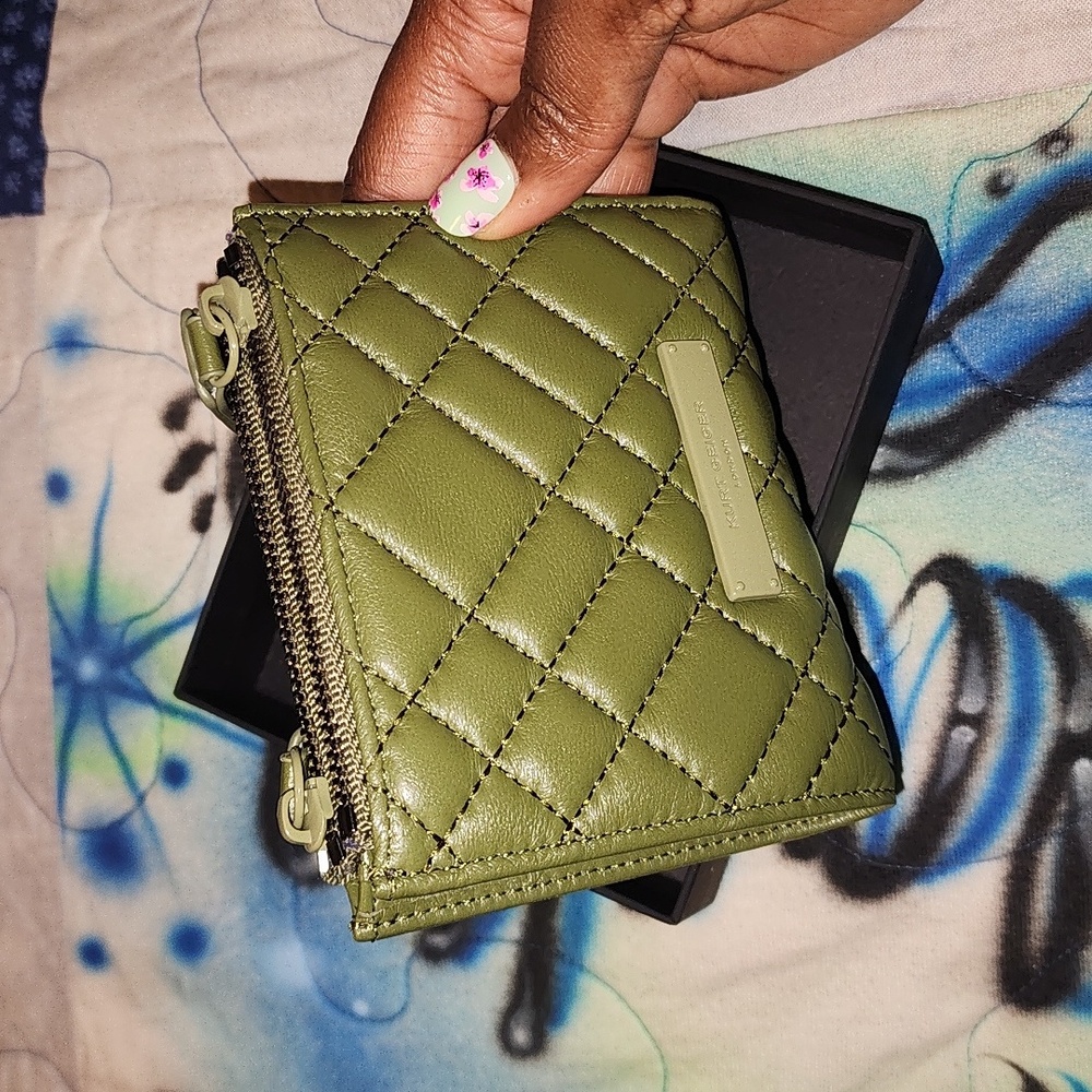Green Kurt geiger wallet